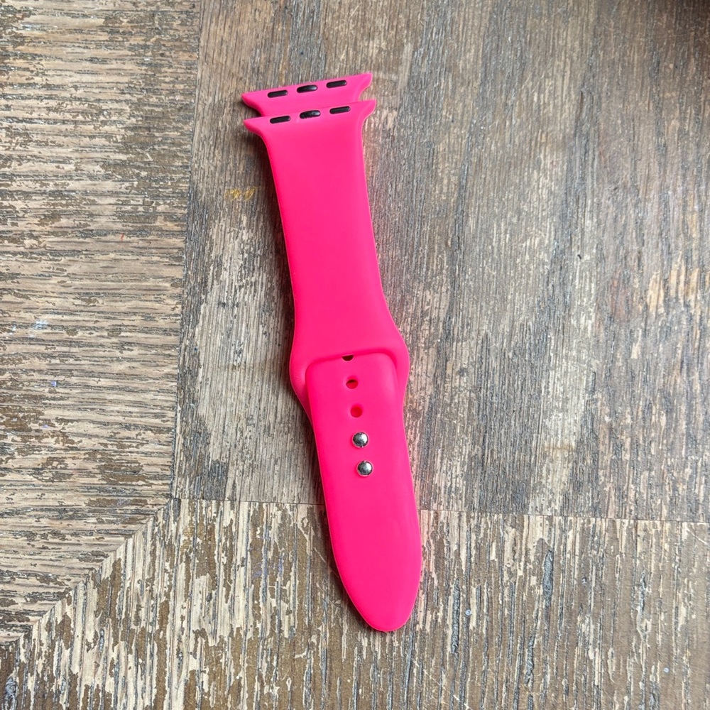 Apple iWatch Hot Pink Silicone Watch Strap 40mm